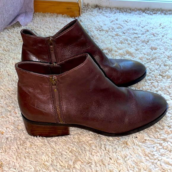 Cole Haan Shoes - Cole Haan Leather Brown Booties